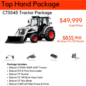 Bobcat CT5545 eHST Compact Tractor "TOP HAND PACKAGE"