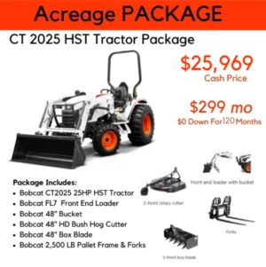 acreage package bobcat tractor package