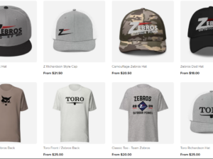 Zebros Merch, Hats and Gear