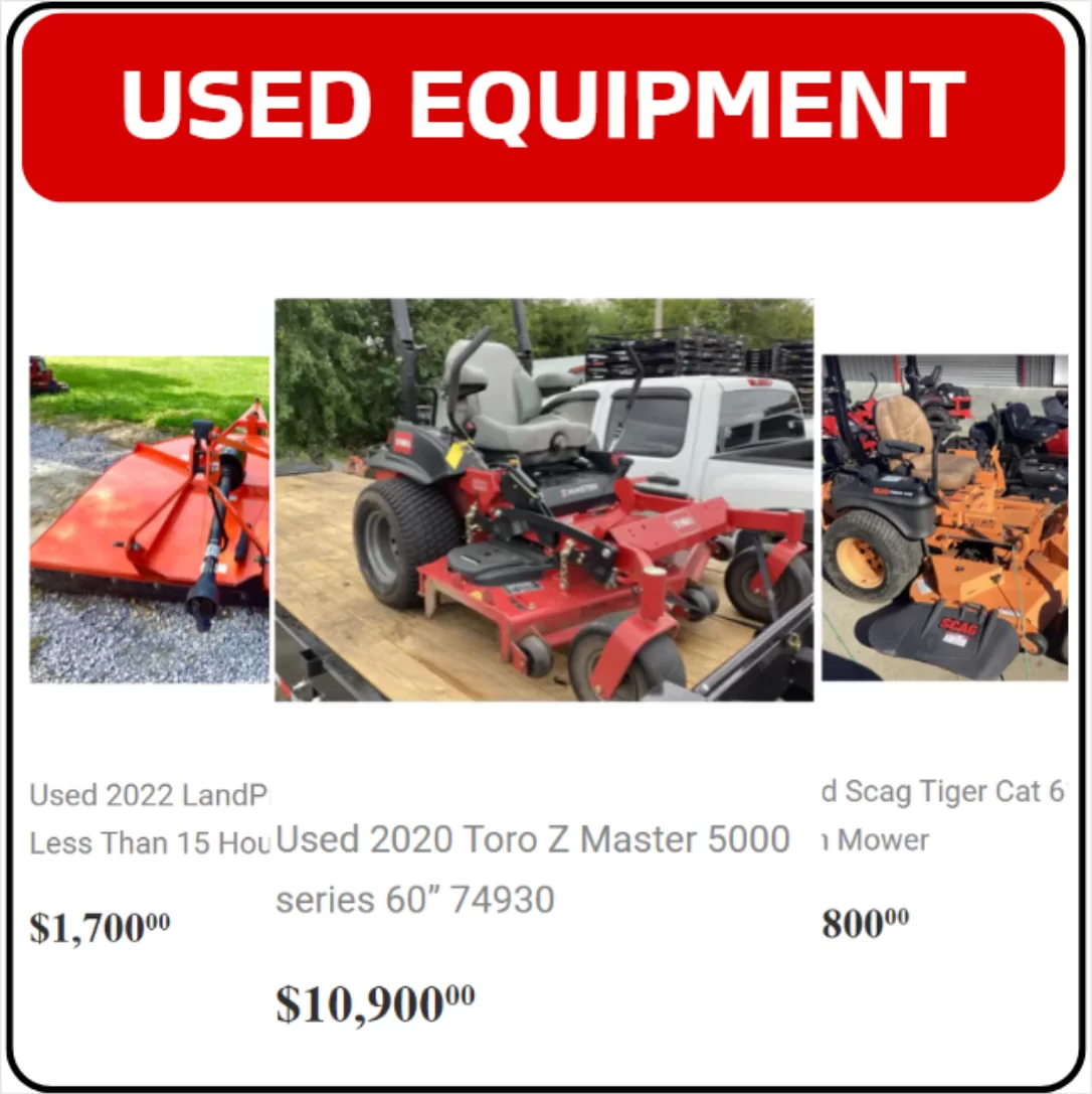 used equipment on sale at Zebros Outdoor Power