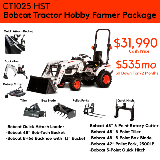 Bobcat Hobby Farm Tractor Package
