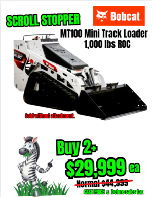 Bobcat MT100 Mini Skid Fleet Buy