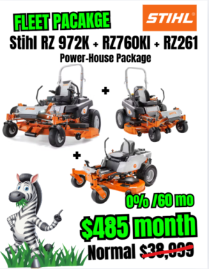 Stihl RZ972K, RZ760KI, & RZ261 Mower Fleet