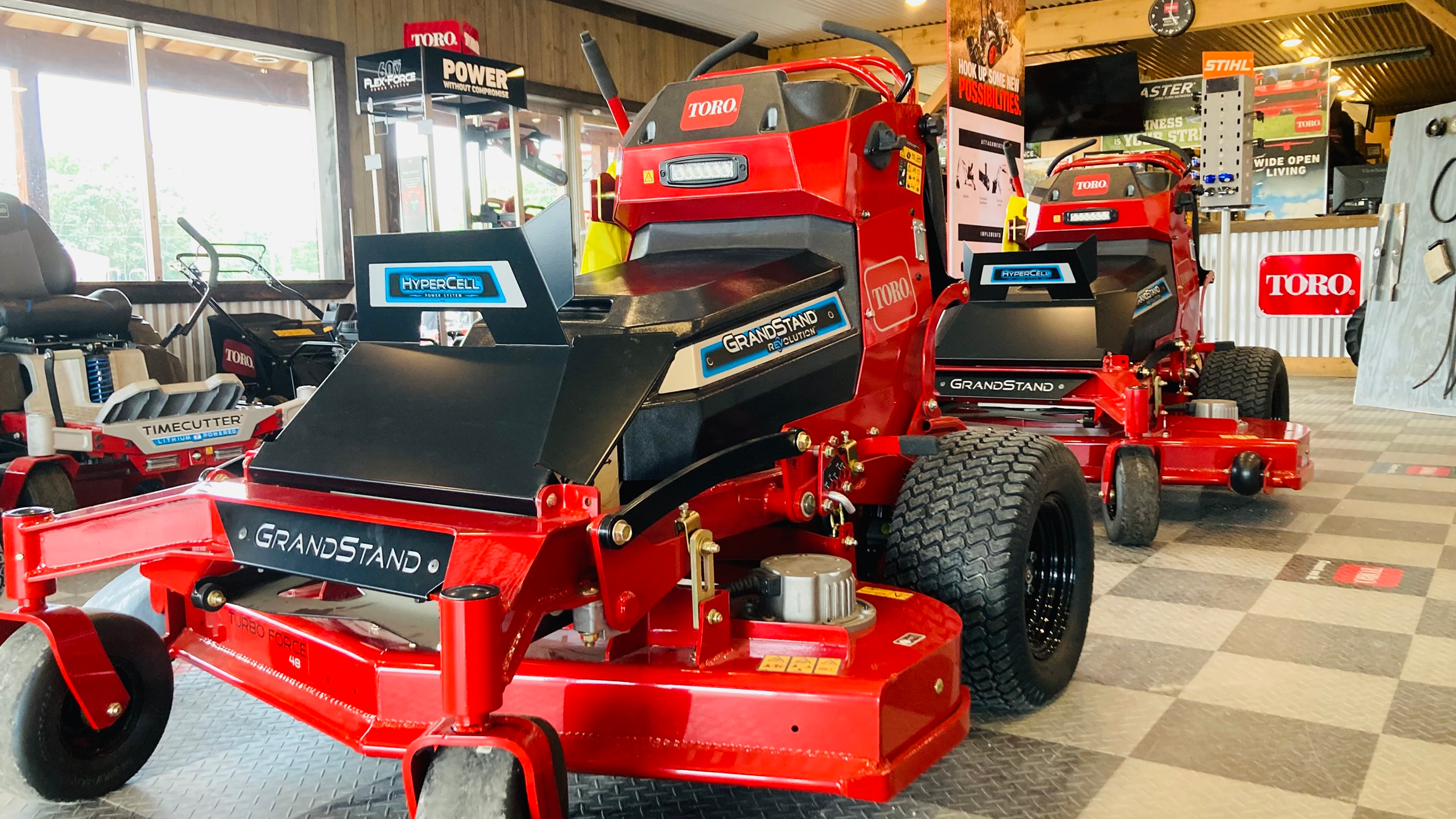 Shop equipment at Zebros Outdoor Power