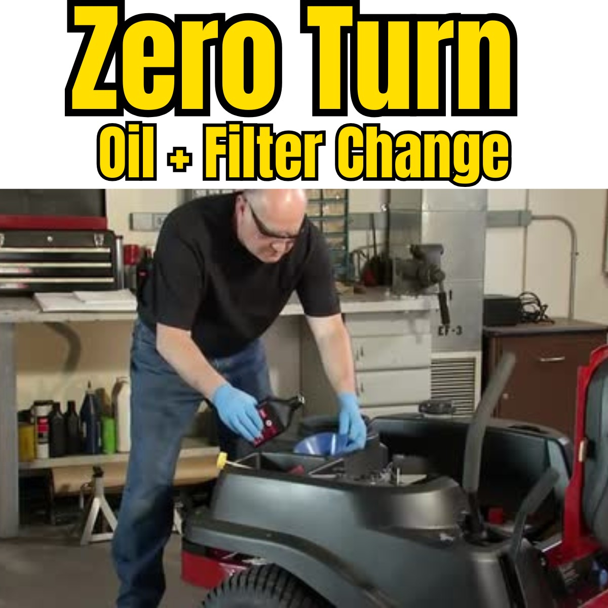 Zero-Turn Mower Engine Oil & Filter Change (Gas)